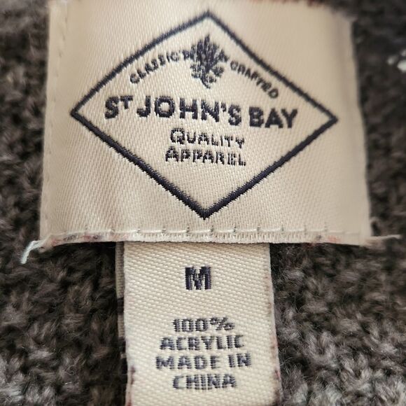St. John's Bay gray women's medium sweater - Picture 6 of 7